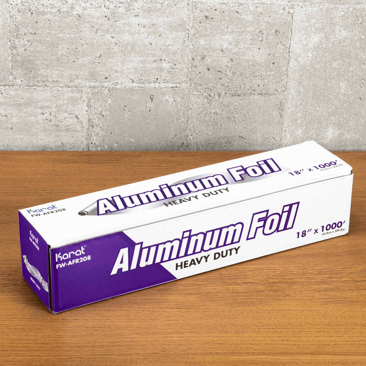 18" x 1000' Heavy Duty Aluminum Foil Roll - 1 Roll