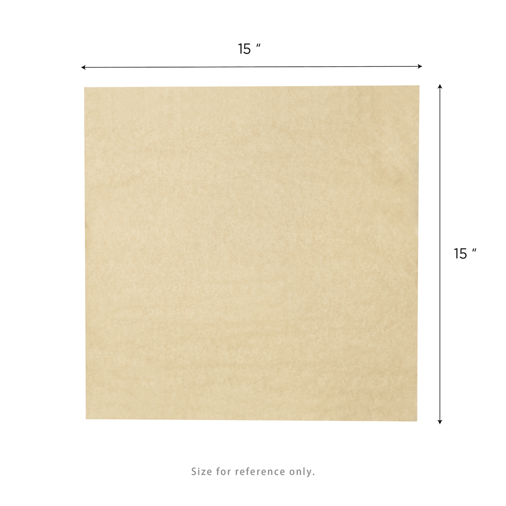 [3,000 sheets] 15" x 15" Grease Resistant Deli Wrap / Paper Liner Sheets, Kraft