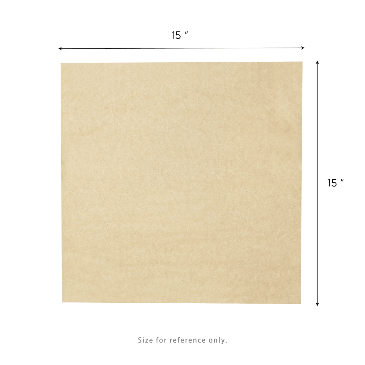 [3,000 sheets] 15" x 15" Grease Resistant Deli Wrap / Paper Liner Sheets, Kraft