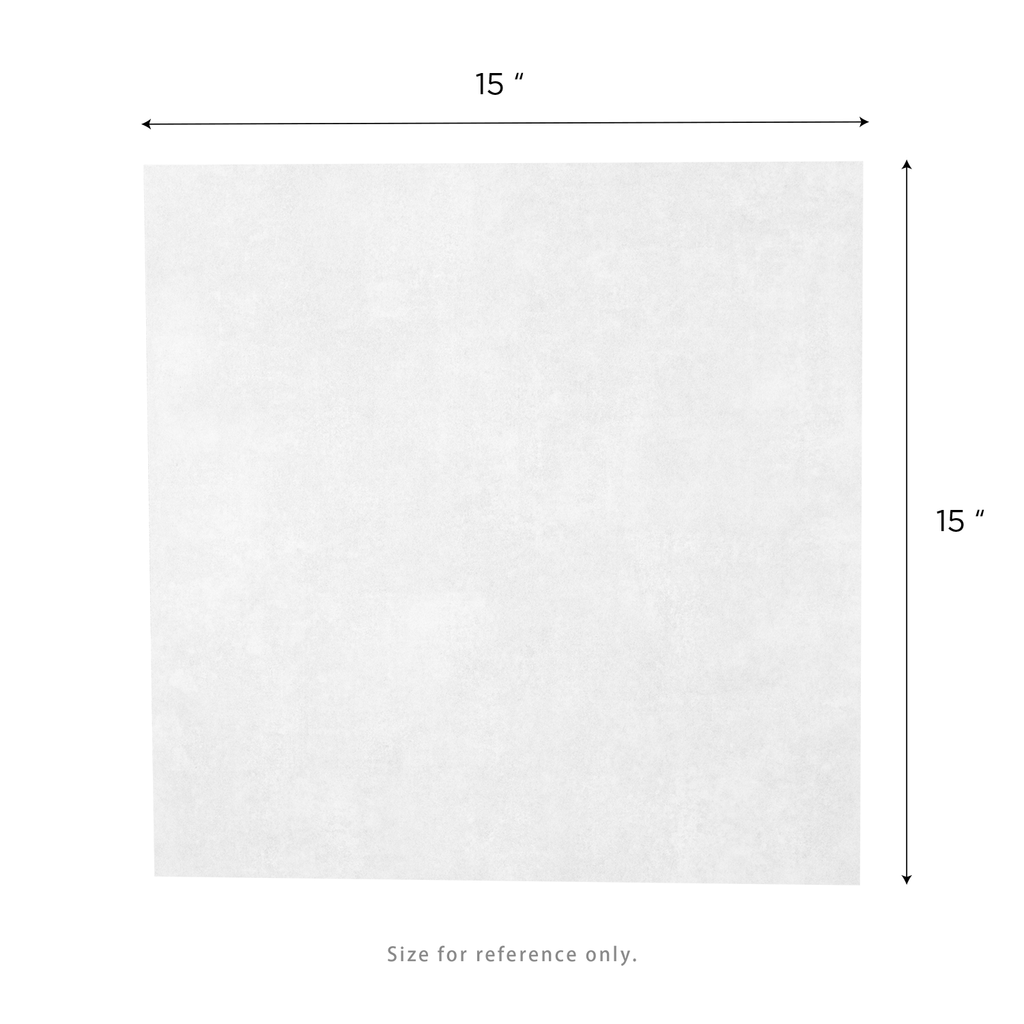 [3,000 sheets] 15" x 15" Grease Resistant Deli Wrap / Paper Liner Sheets, White