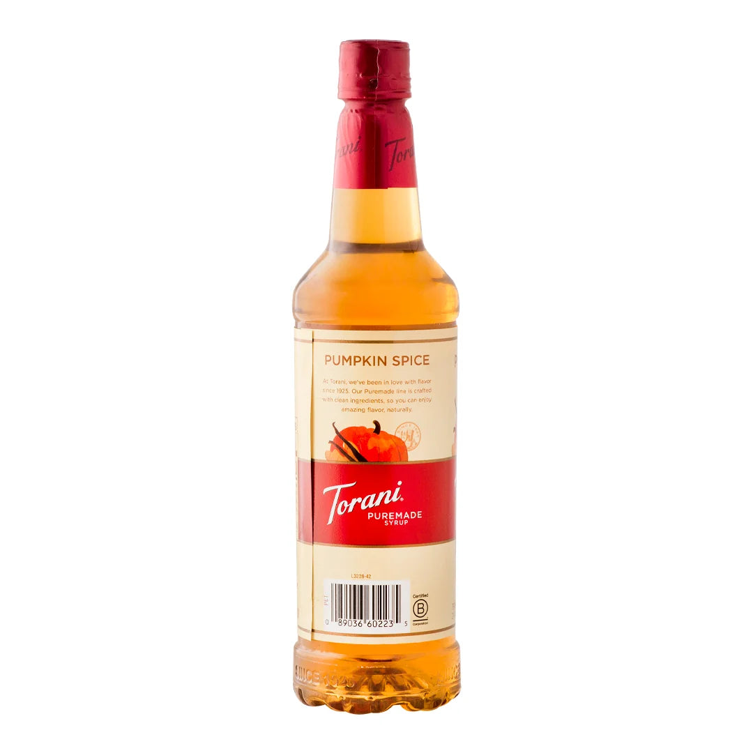 Torani Puremade Pumpkin Spice Syrup - Bottle (750mL)