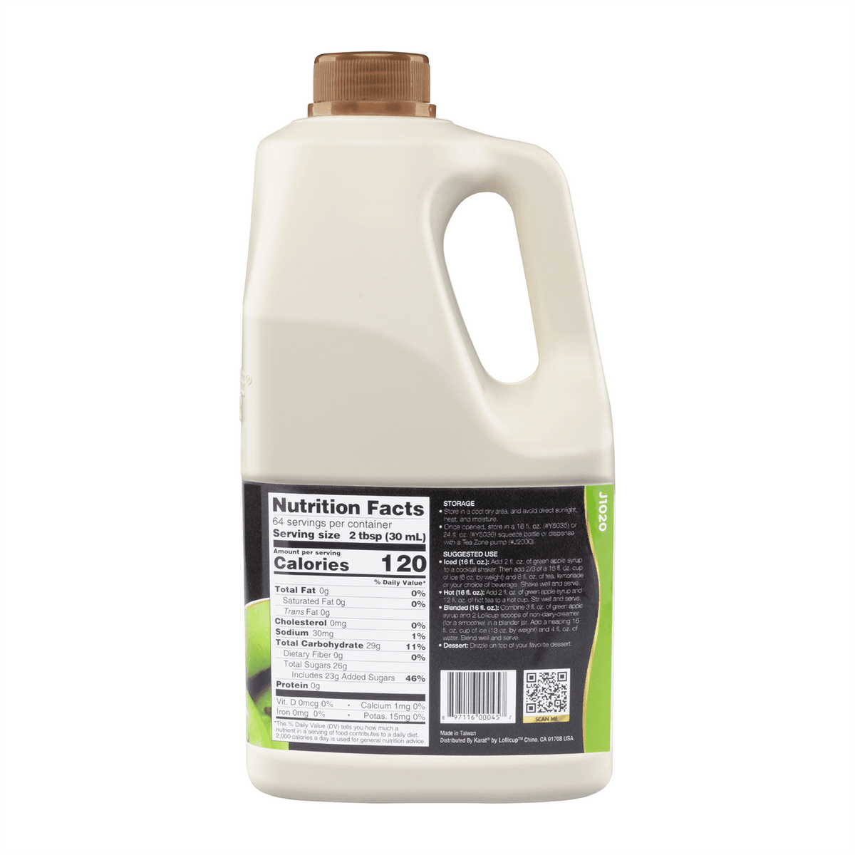 Green Apple Syrup - Bottle (64oz)