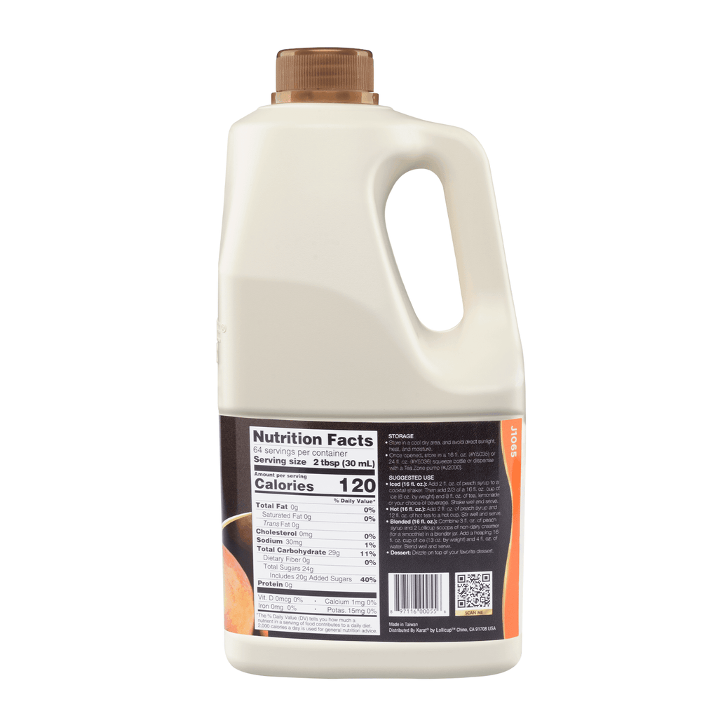 Peach Syrup - Bottle (64oz)
