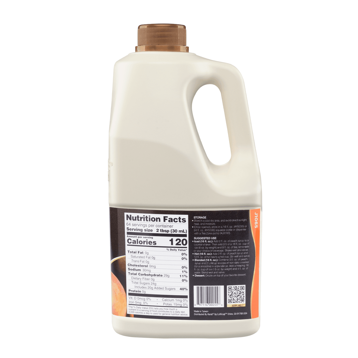 Peach Syrup - Bottle (64oz)