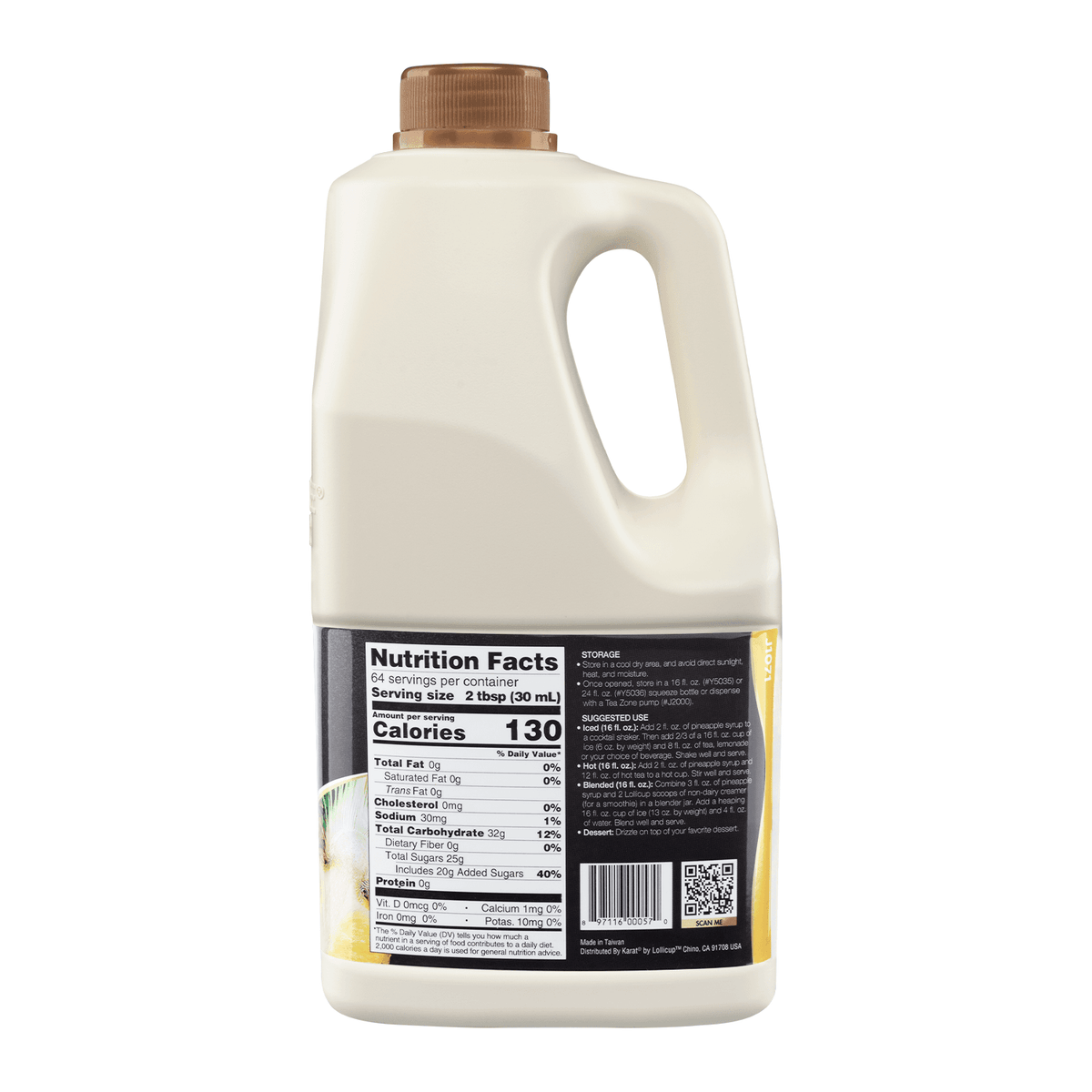Pineapple Syrup - Bottle (64oz)