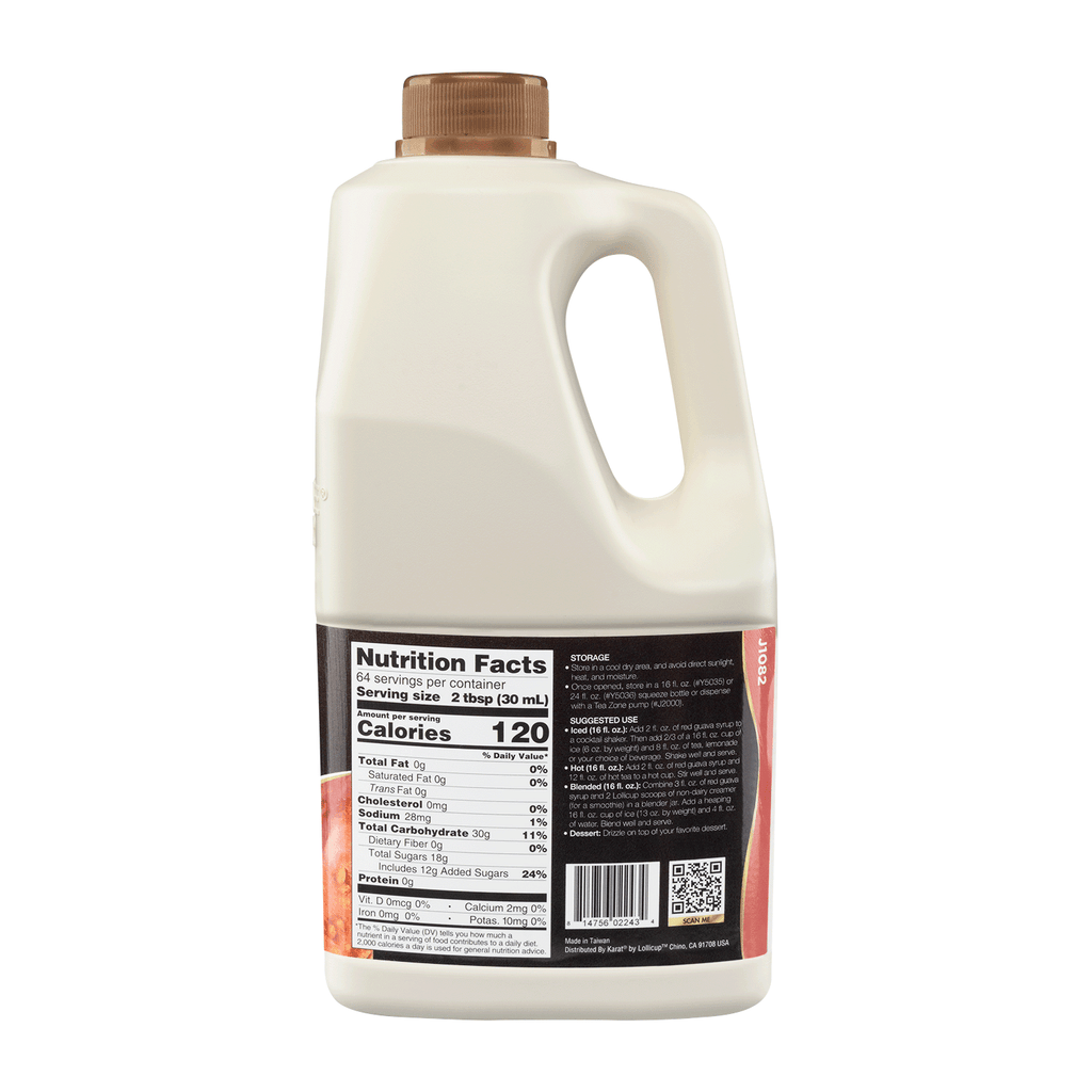 Red Guava Syrup - Bottle (64oz)