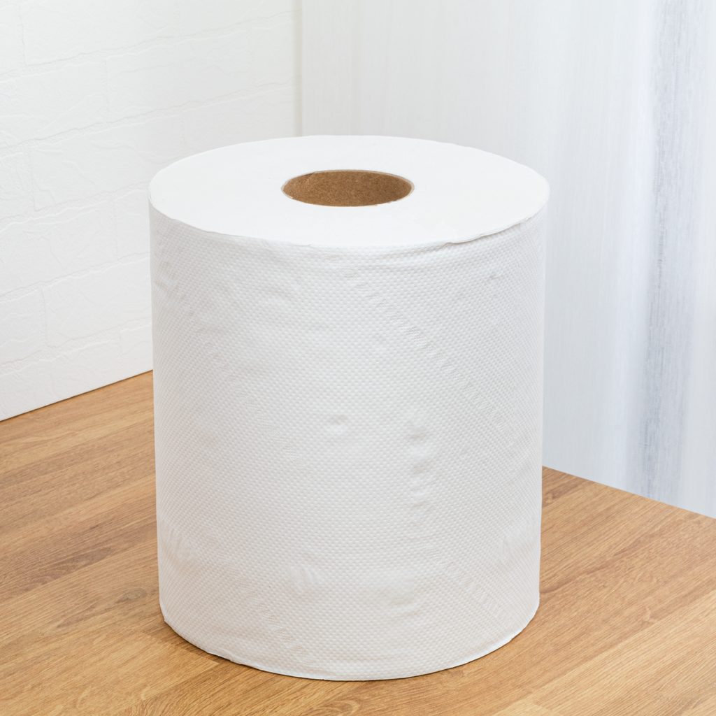 [6 Rolls] 2-Ply Center Pull Paper Towel, White