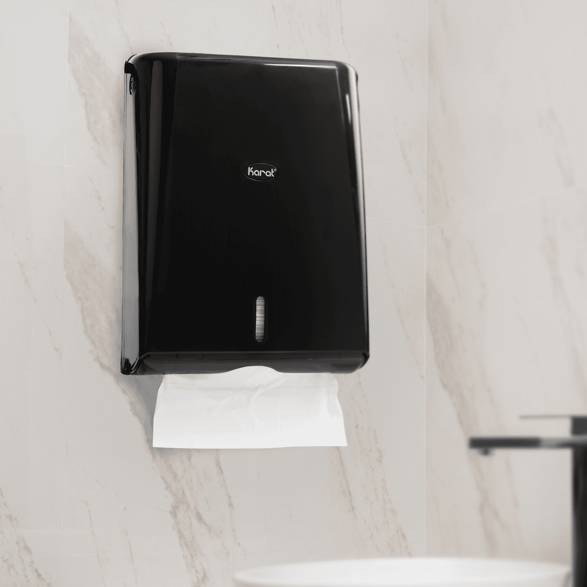 Standard Multi-Fold Paper Towel Dispenser, Black - 1 unit