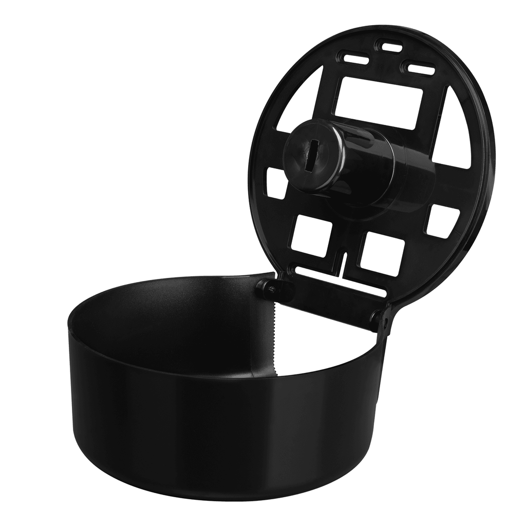 10" Jumbo Roll Tissue Dispenser, Black - 1 unit