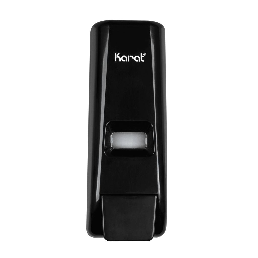 13.5oz Hand Soap Refillable Liquid Dispenser, Stand/Wall Mount, Black - 1 unit