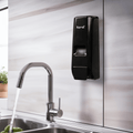 13.5oz Hand Soap Refillable Liquid Dispenser, Stand/Wall Mount, Black - 1 unit