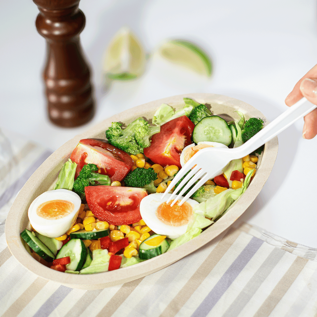 Karat Earth 28oz Molded Fiber Burrito Bowls, PFAS Free  - 300 pcs