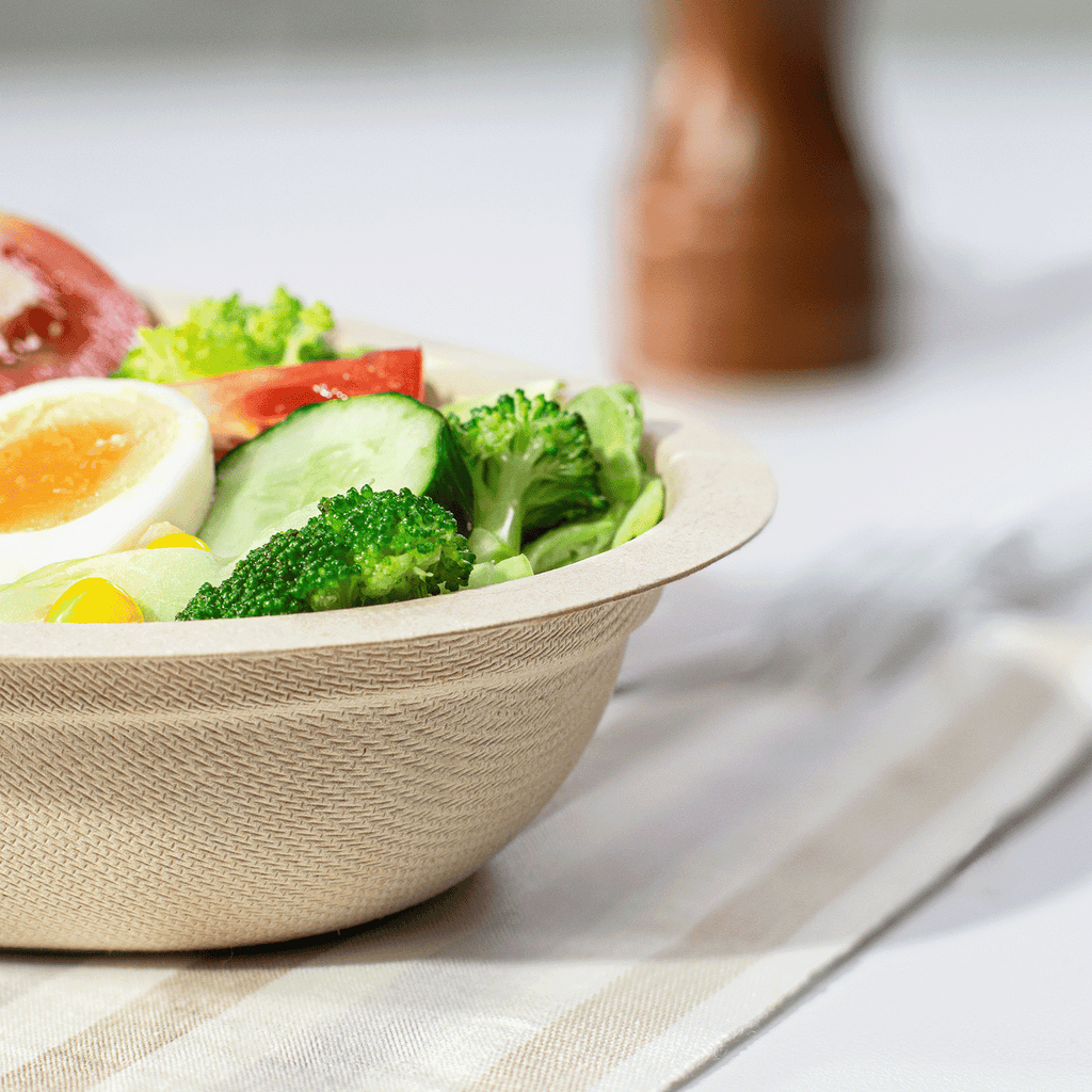 Karat Earth 28oz Molded Fiber Burrito Bowls, PFAS Free  - 300 pcs