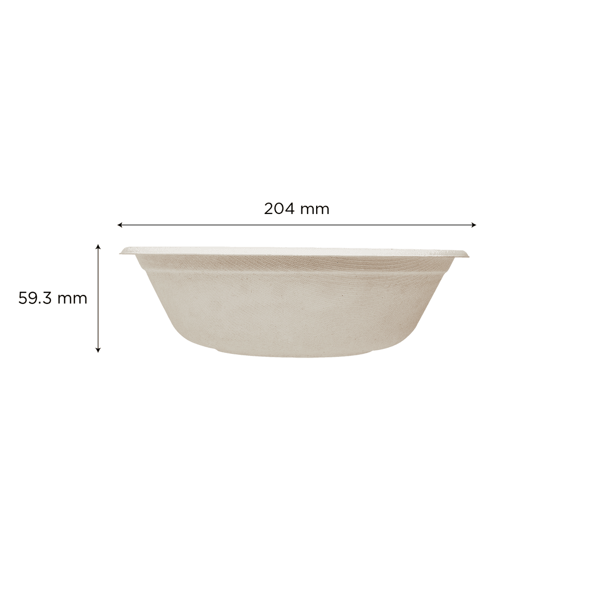 Karat Earth 32oz Molded Fiber Round Bowl, PFAS Free, Natural - 500 pcs