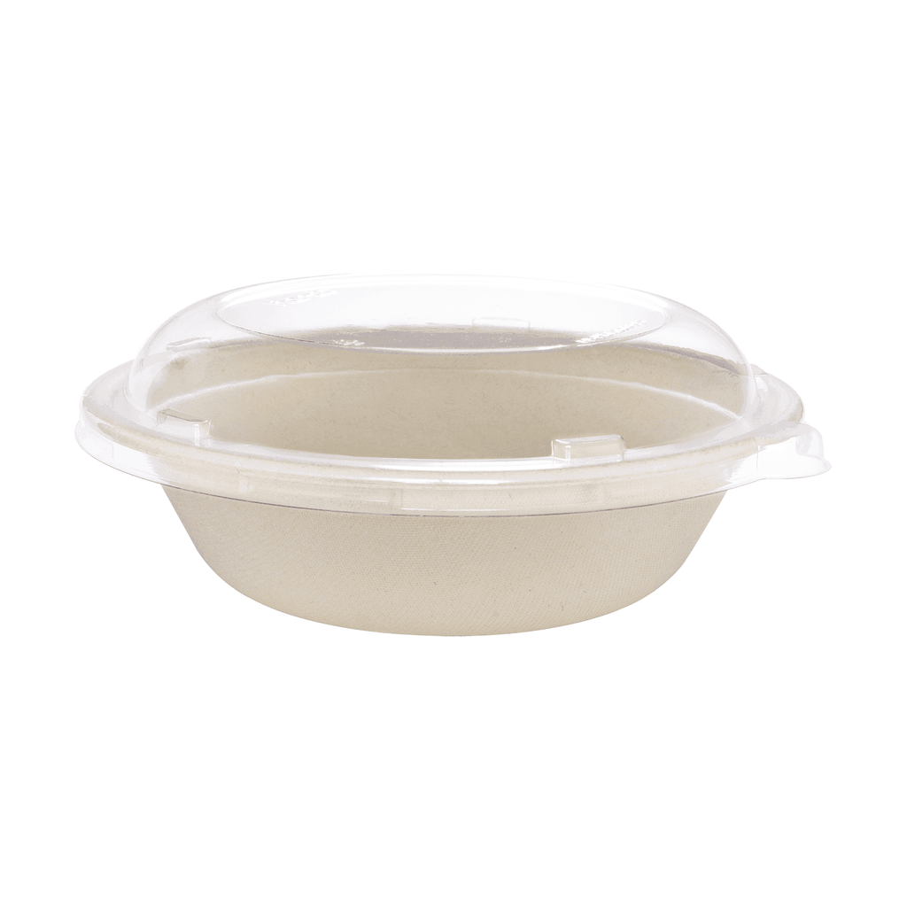 Karat Earth 32oz Molded Fiber Round Bowl, PFAS Free, Natural - 500 pcs