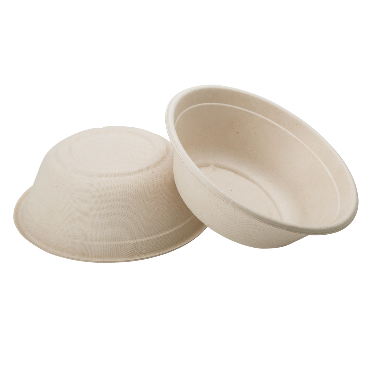 Karat Earth 40oz Molded Fiber Round Bowl, PFAS Free, Natural - 500 pcs
