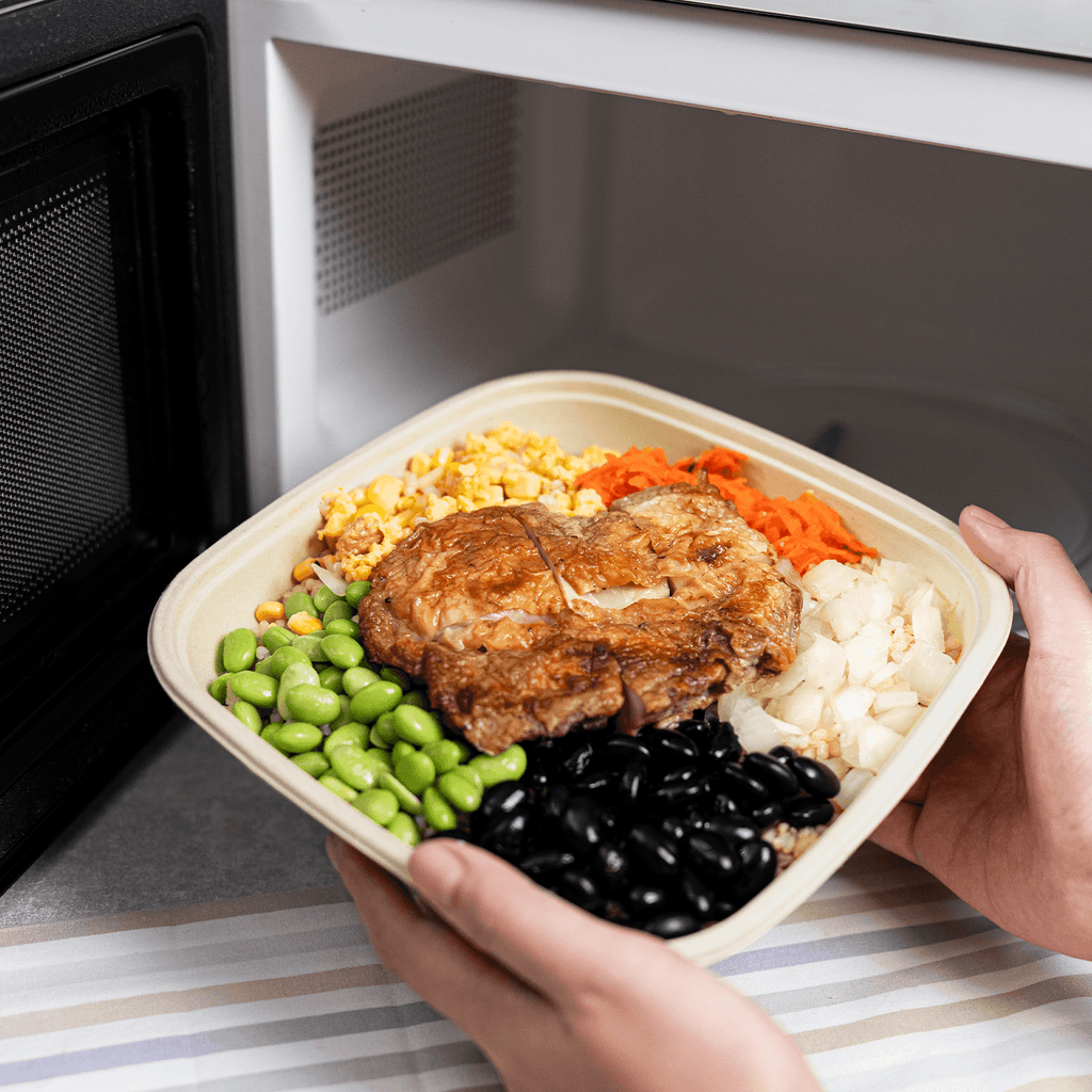 Karat Earth 48oz Molded Fiber Square Bowl, PFAS Free Containers, Natural - 300 pcs