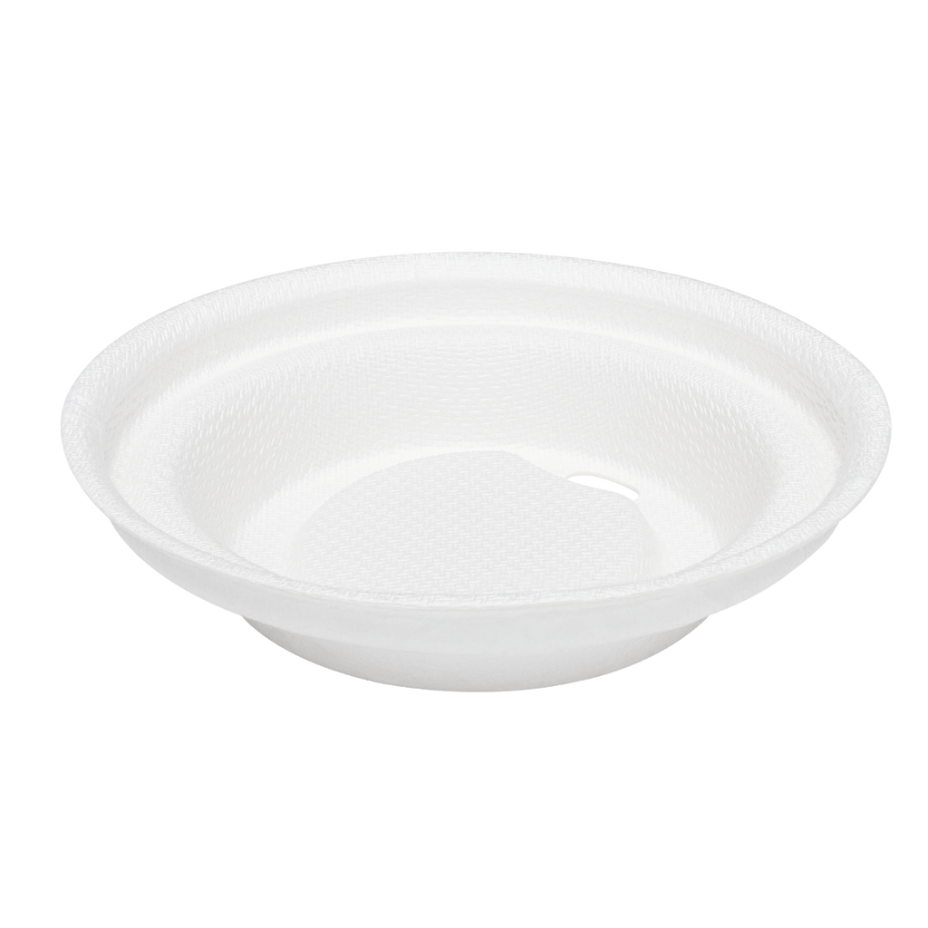 Karat Earth 80mm Bagasse Sipper Dome Lid for 8oz Hot Cup, White - 500 pcs
