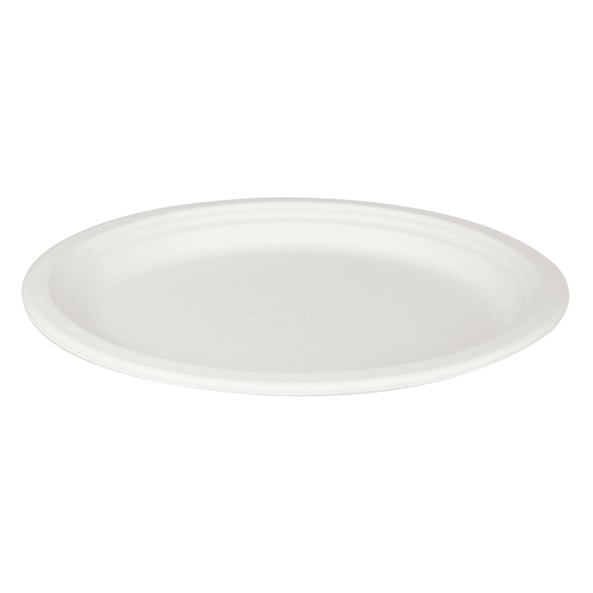 Karat Earth 12.5''x10'' Molded Fiber Oval Plates, PFAS Free, White - 500 pcs