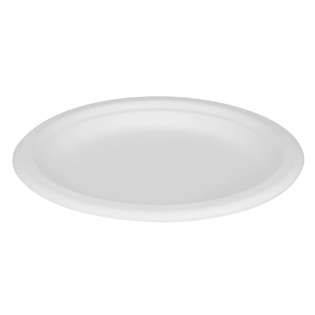 Karat Earth 7'' Molded Fiber Round Plates, PFAS Free, White - 1,000 pcs