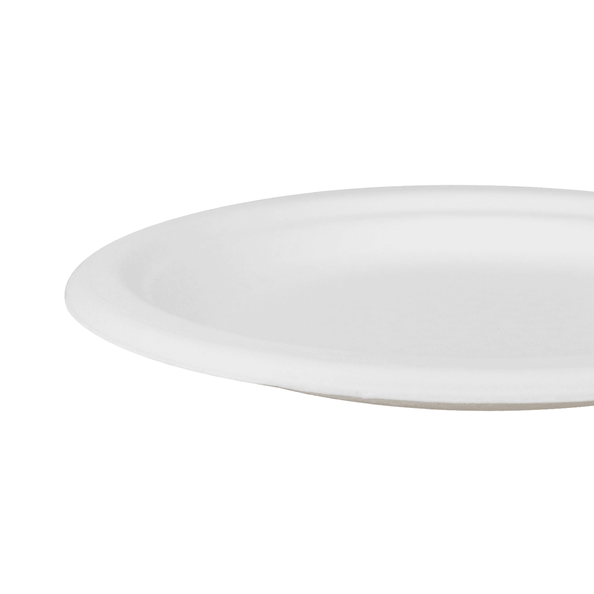 Karat Earth 7'' Molded Fiber Round Plates, PFAS Free, White - 1,000 pcs