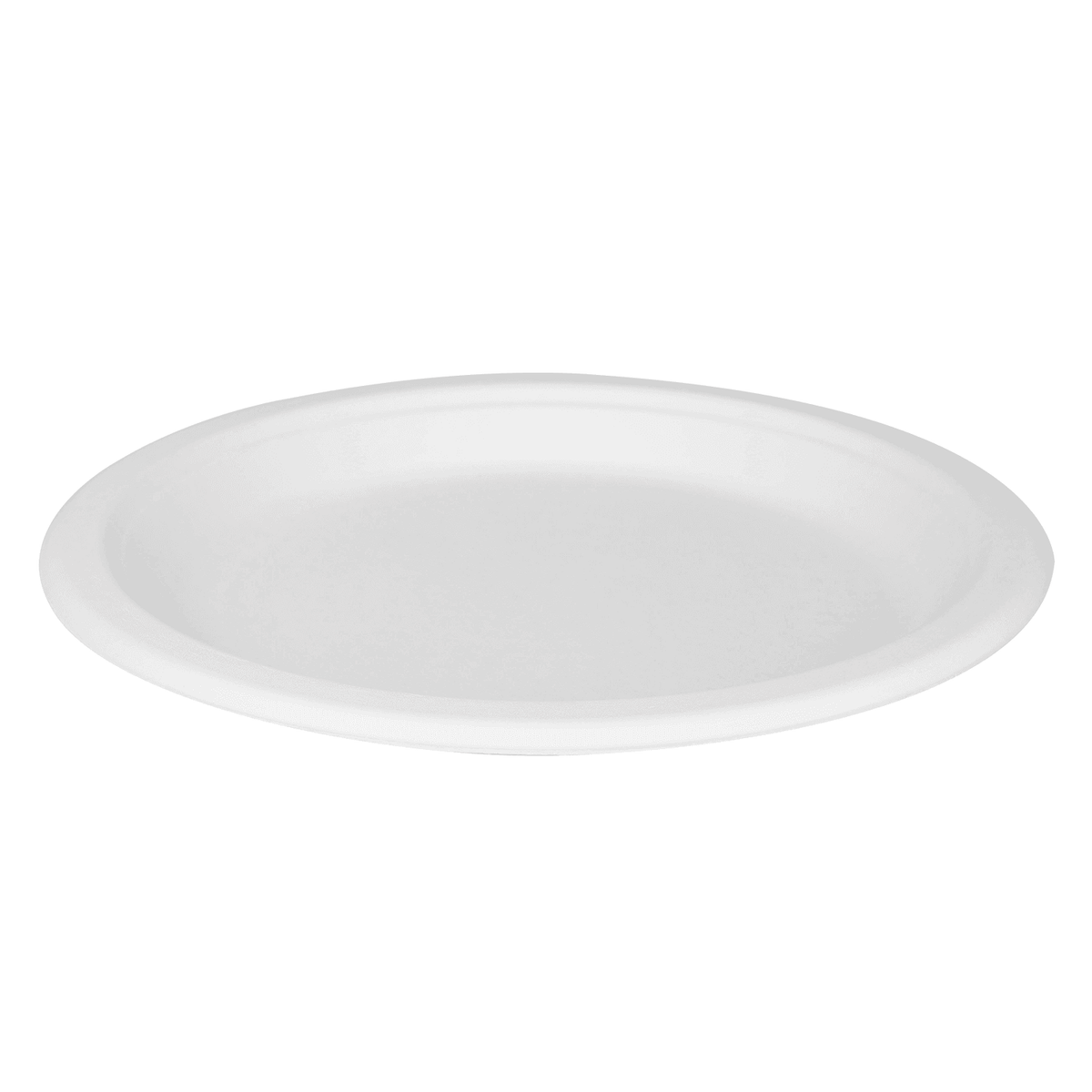 Karat Earth 9'' Molded Fiber Round Plates, PFAS Free, White - 500 pcs