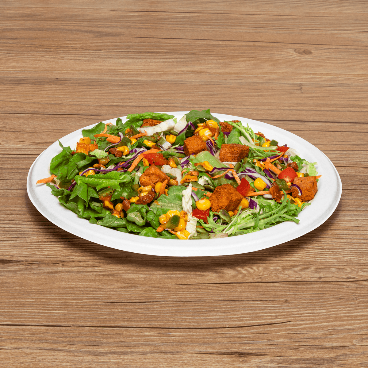Karat Earth 9'' Molded Fiber Round Plates, PFAS Free, White - 500 pcs
