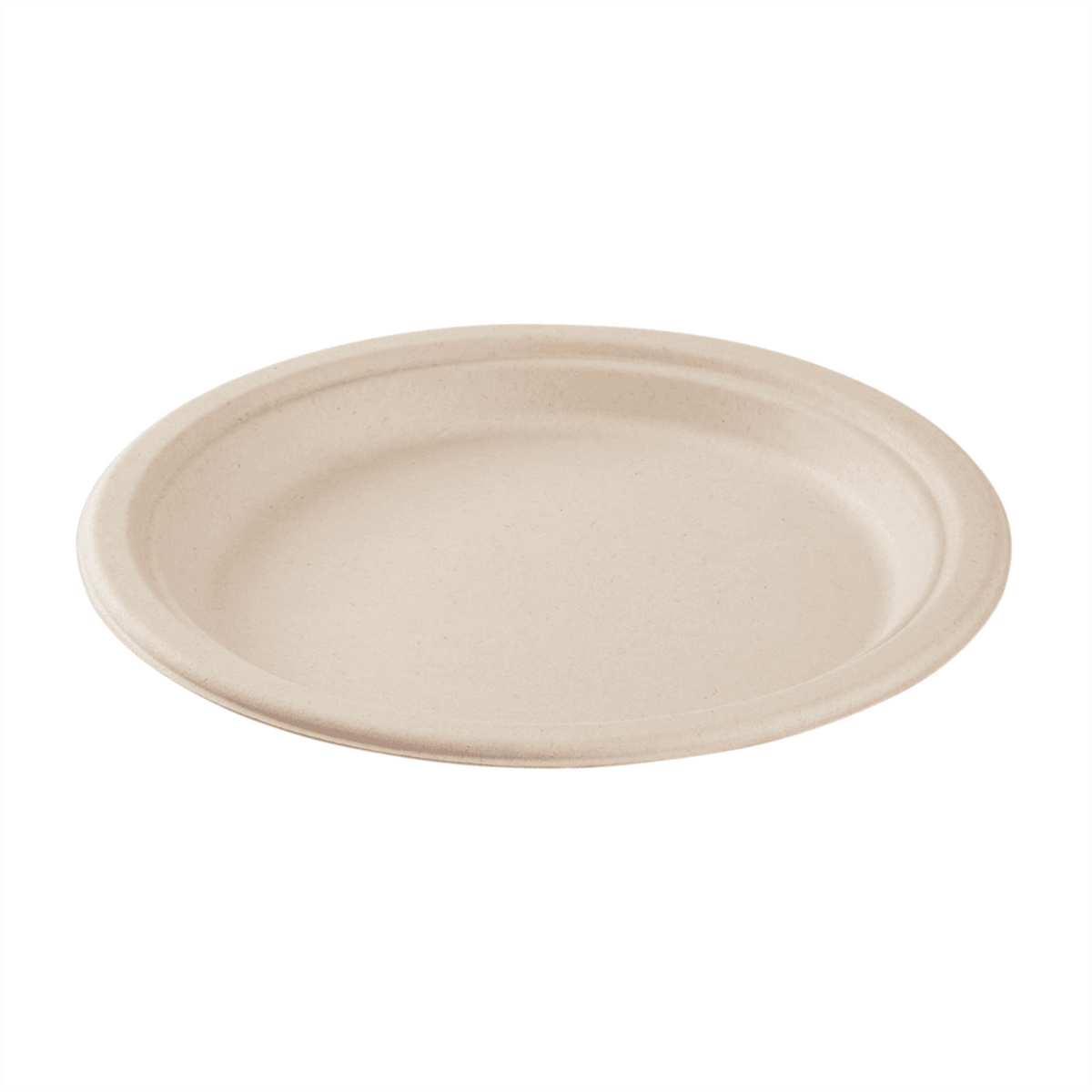 Karat Earth 9'' Molded Fiber Round Plates, PFAS Free, Natural - 500 pcs