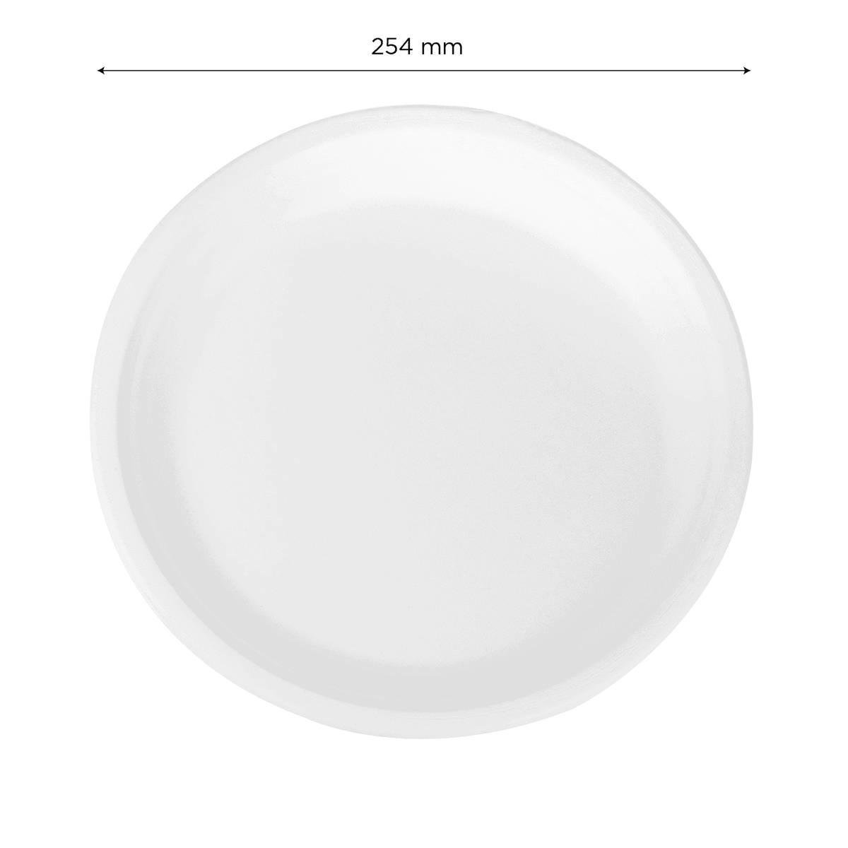 Karat Earth 10'' Molded Fiber Round Plates, PFAS Free, White - 500 pcs