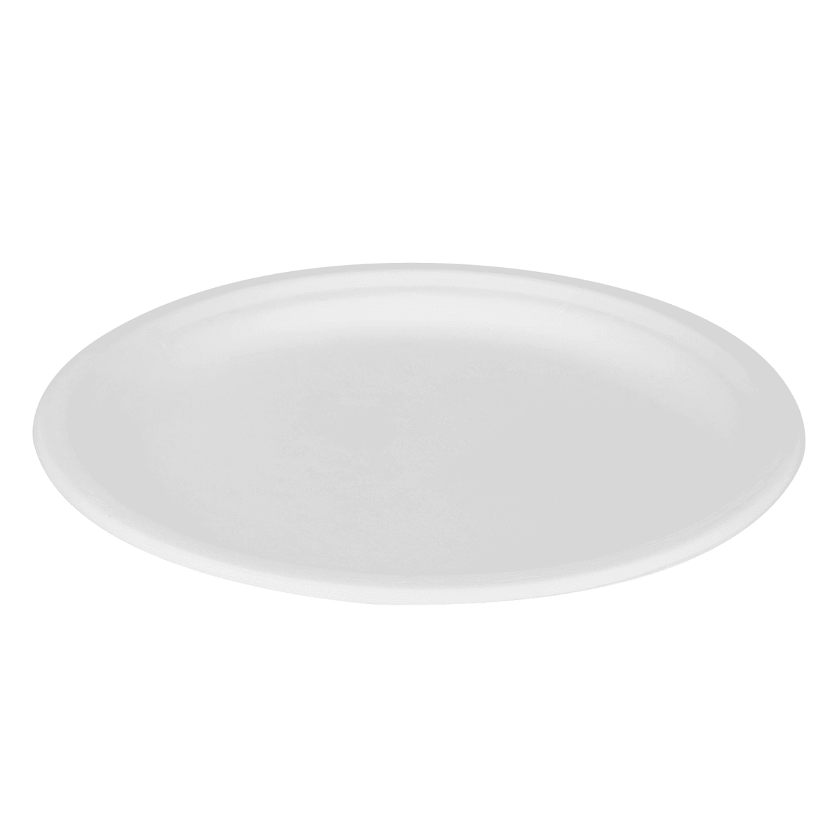 Karat Earth 10'' Molded Fiber Round Plates, PFAS Free, White - 500 pcs