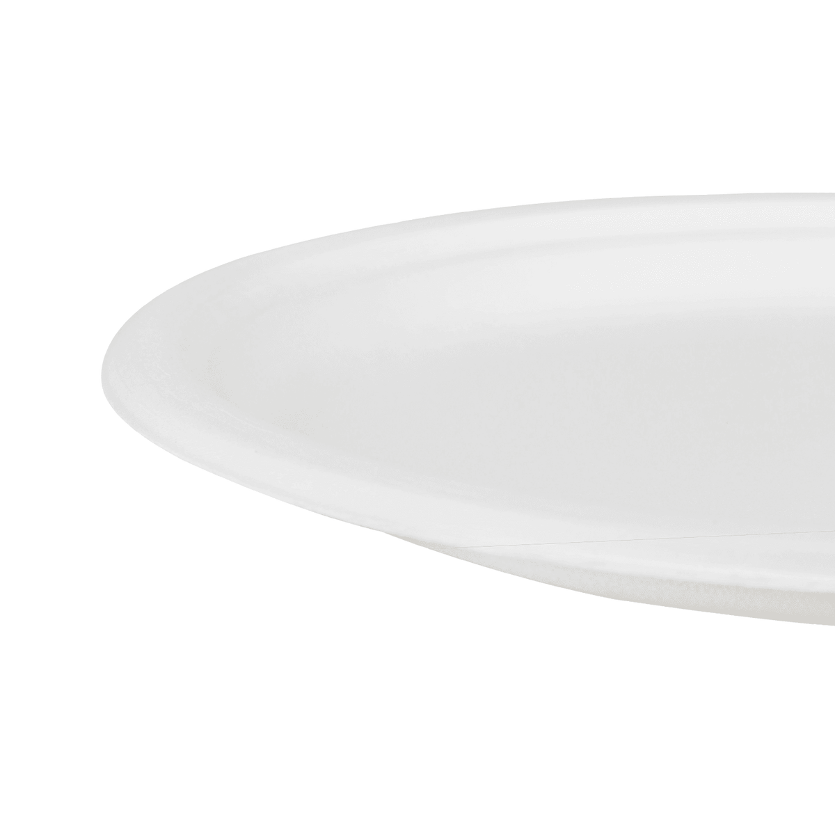 Karat Earth 10'' Molded Fiber Round Plates, PFAS Free, White - 500 pcs