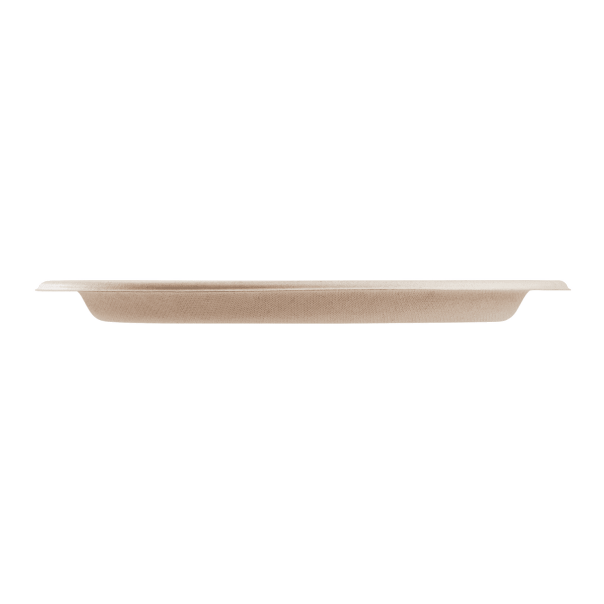Karat Earth 3 Compartments, 10'' Molded Fiber Round Plates, PFAS Free, Natural - 500 pcs