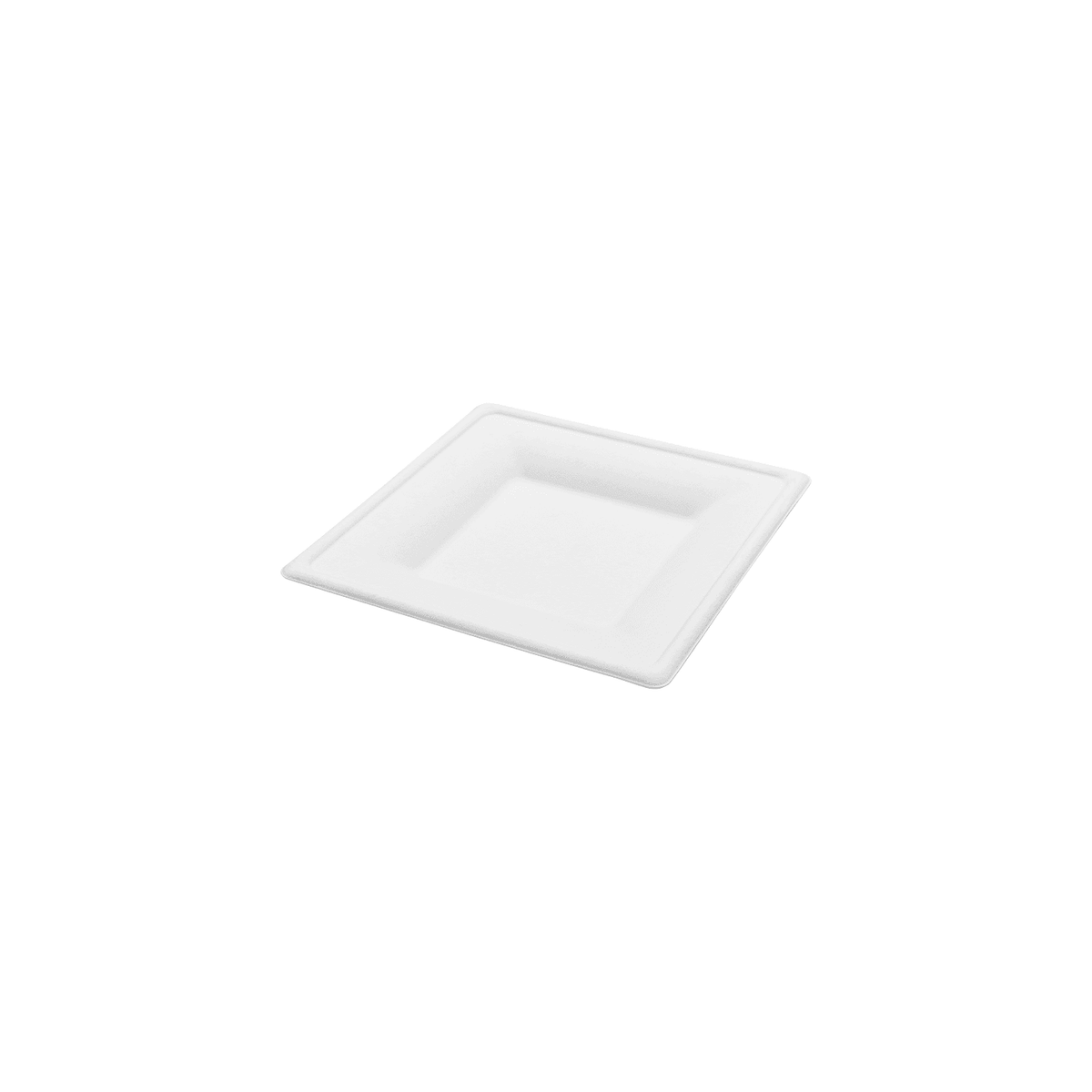 Karat Earth 6”x 6” Molded Fiber  Square Plates, PFAS Free, White - 500 pcs