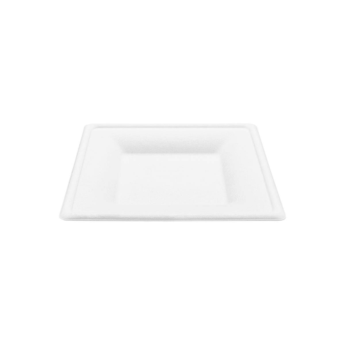 Karat Earth 8”x 8” Molded Fiber Square Plates, PFAS Free, White - 500 pcs