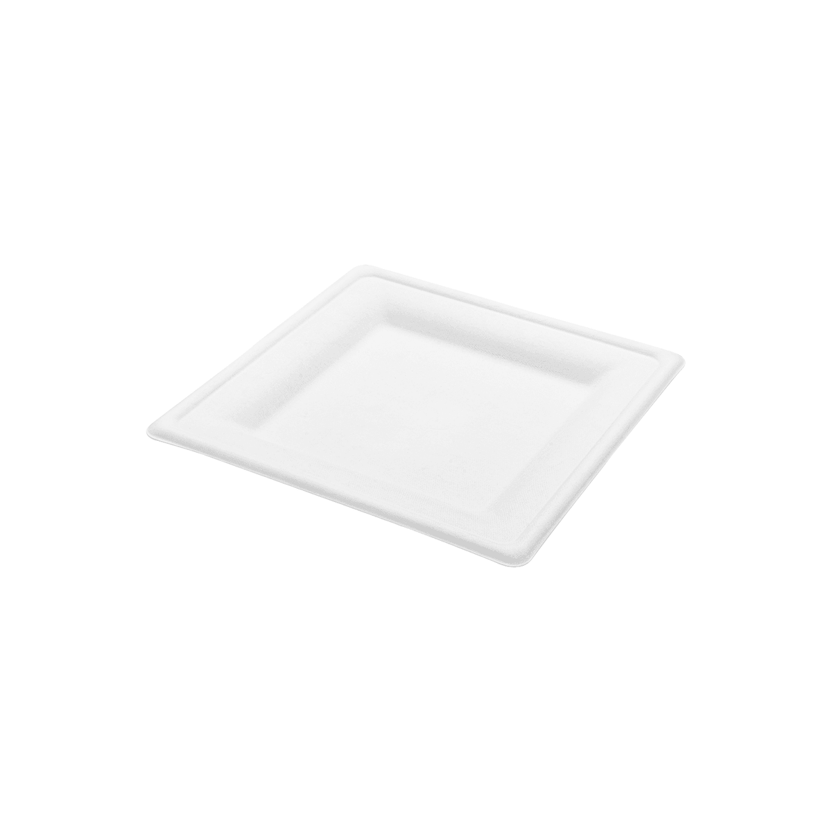 Karat Earth 8”x 8” Molded Fiber Square Plates, PFAS Free, White - 500 pcs