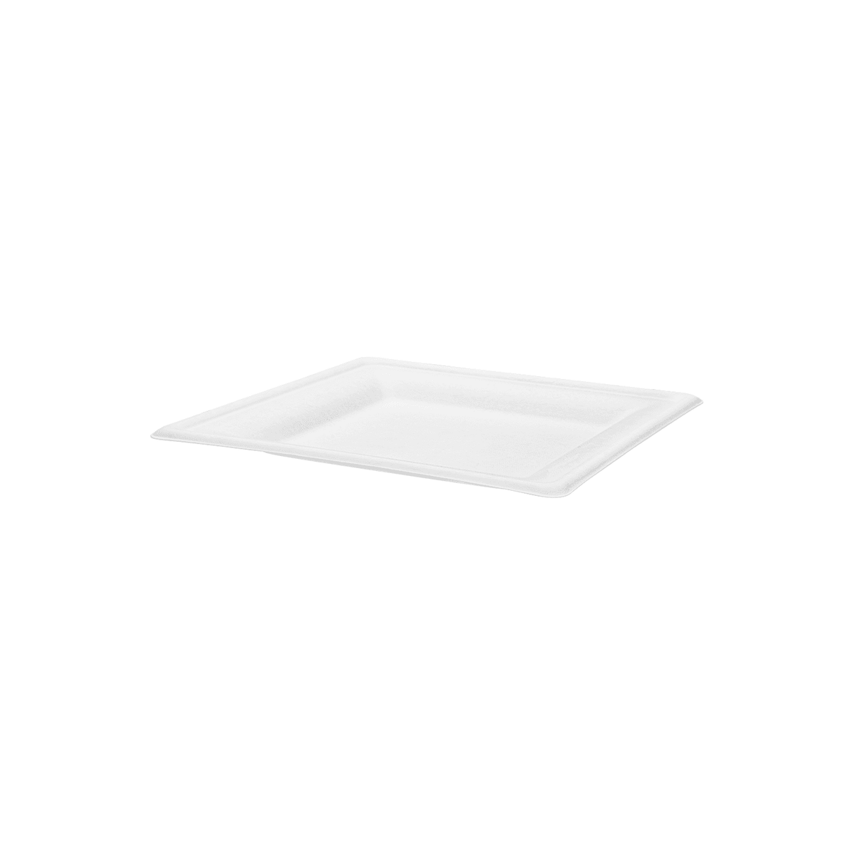 Karat Earth 8”x 8” Molded Fiber Square Plates, PFAS Free, White - 500 pcs