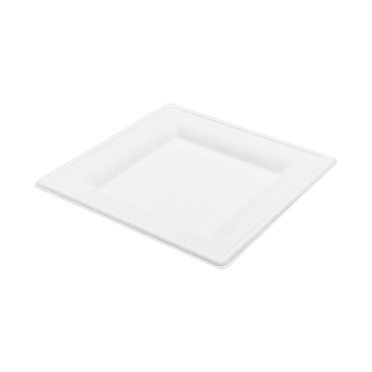 Karat Earth 10”x 10” Molded Fiber Square Plates, PFAS Free, White - 500 pcs