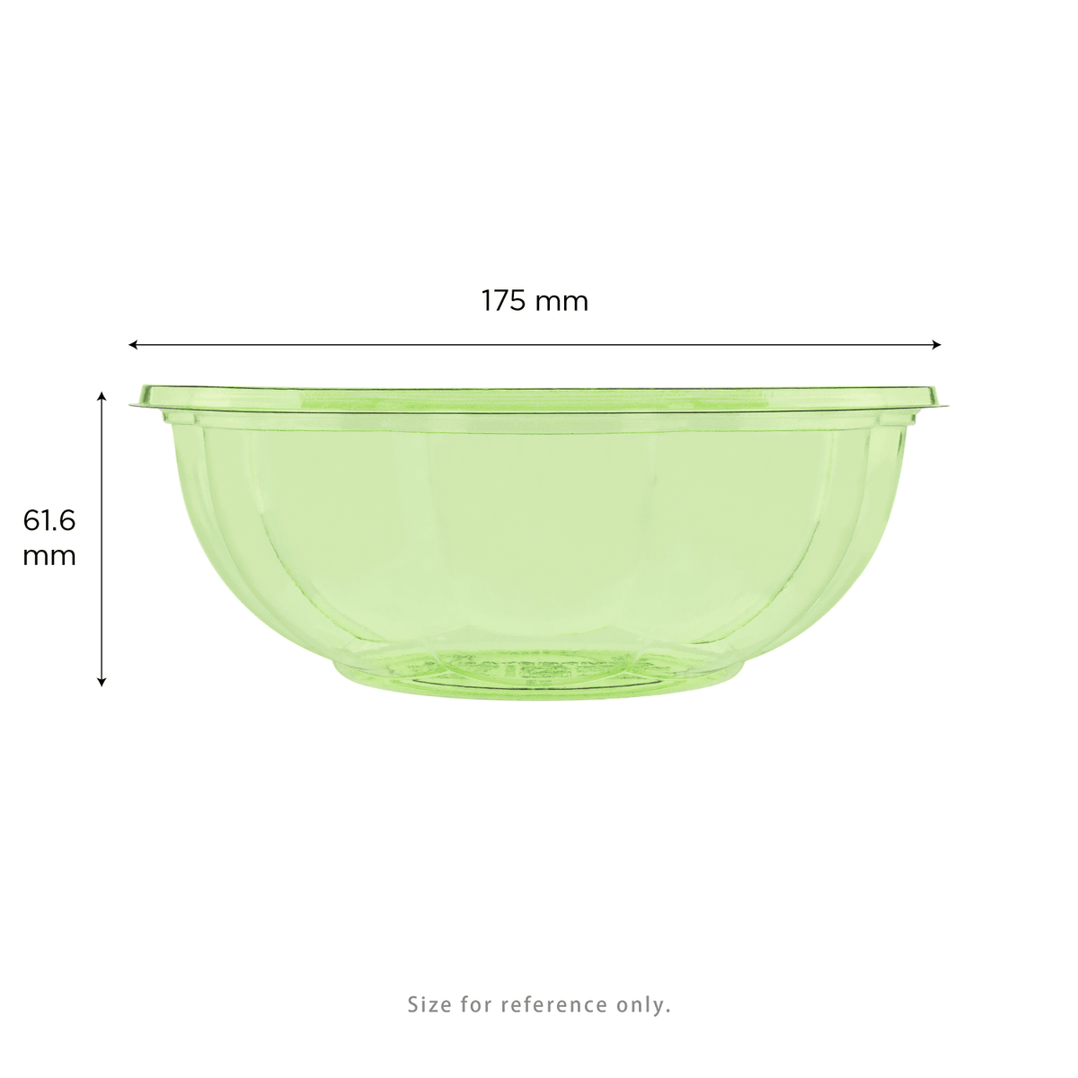 Karat Earth PLA 24 oz Salad Container (175 mm), Green - 300 pcs