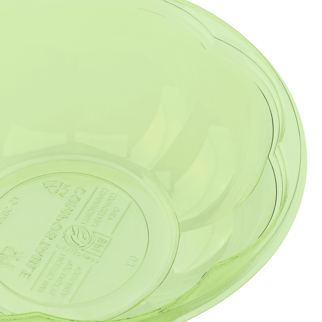 Karat Earth PLA 24 oz Salad Container (175 mm), Green - 300 pcs