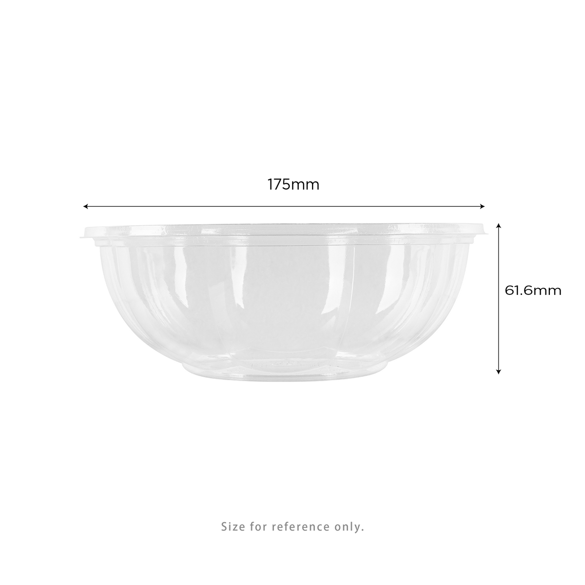 Karat Earth PLA 24 oz Salad Container (175 mm), Clear - 300 pcs