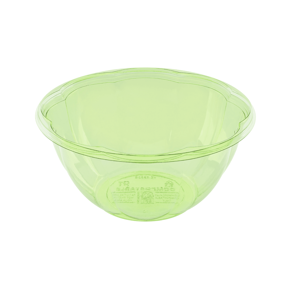 Karat Earth PLA 32 oz Salad Container (175 mm), Green - 300 pcs