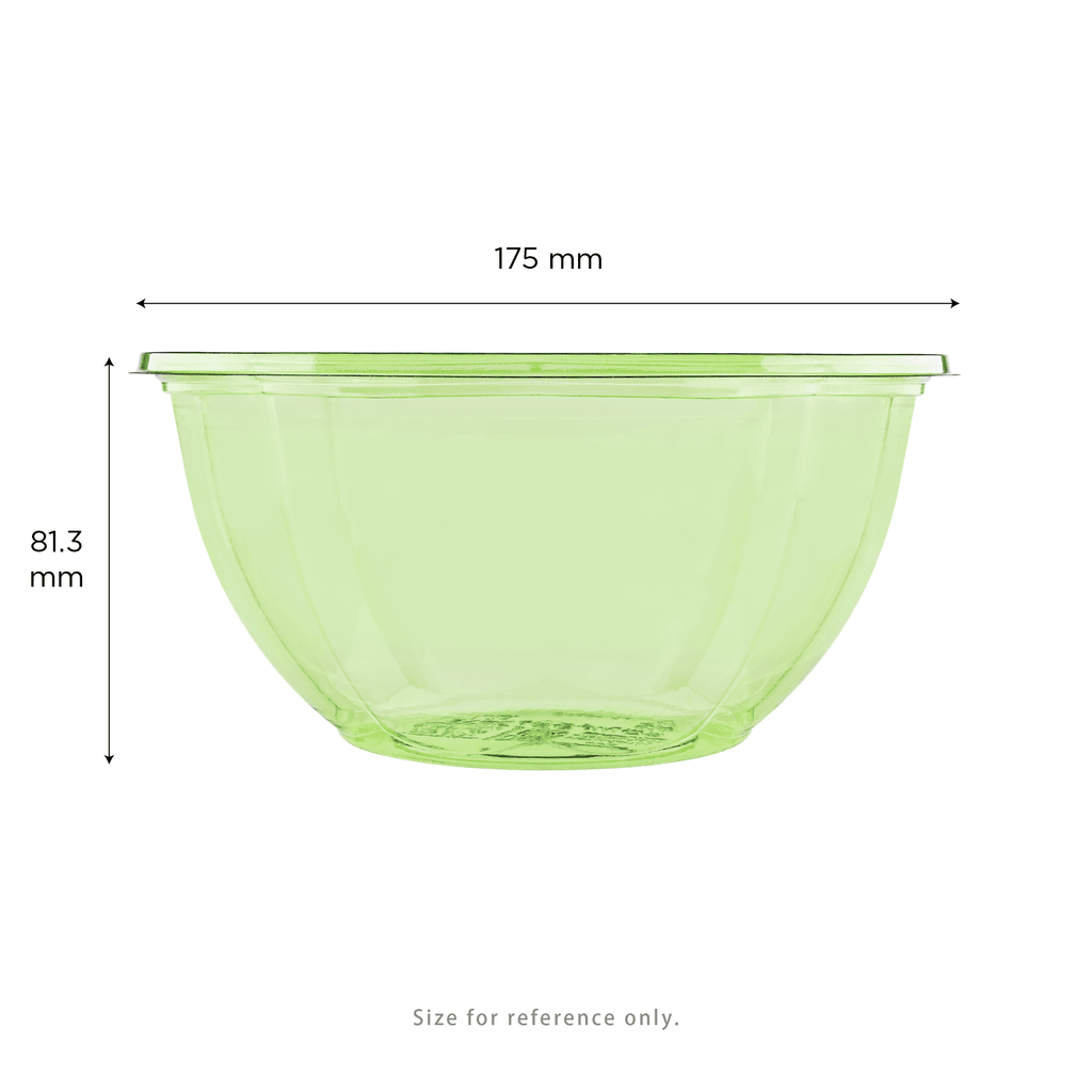Karat Earth PLA 32 oz Salad Container (175 mm), Green - 300 pcs