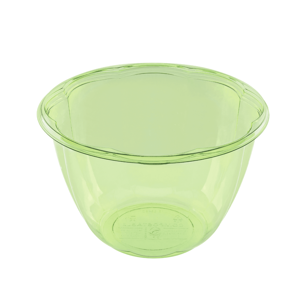 Karat Earth PLA 48 oz Salad Container (175 mm), Green - 300 pcs