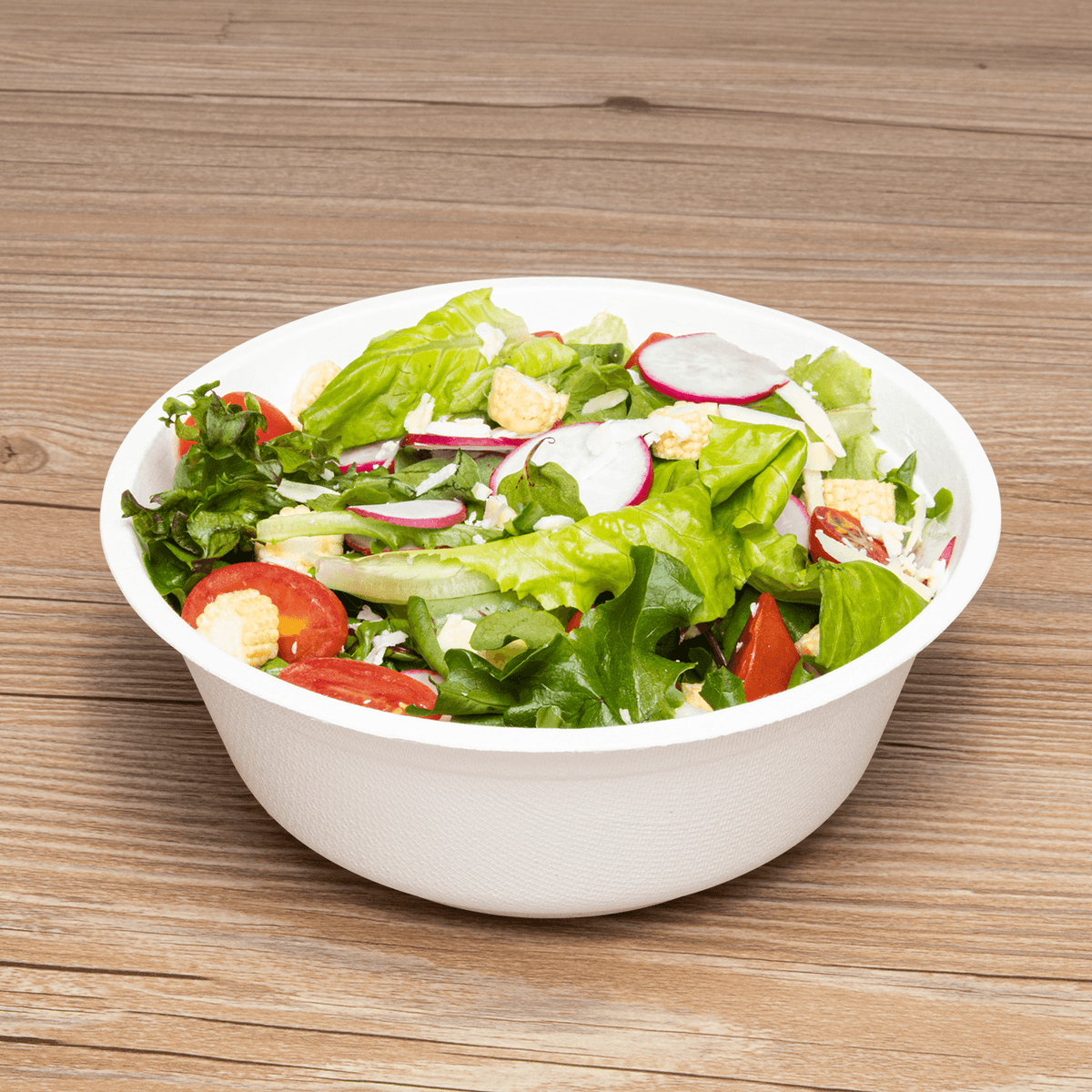 Karat Earth 32oz Compostable Bagasse Rice Bowls, White - 500 pcs