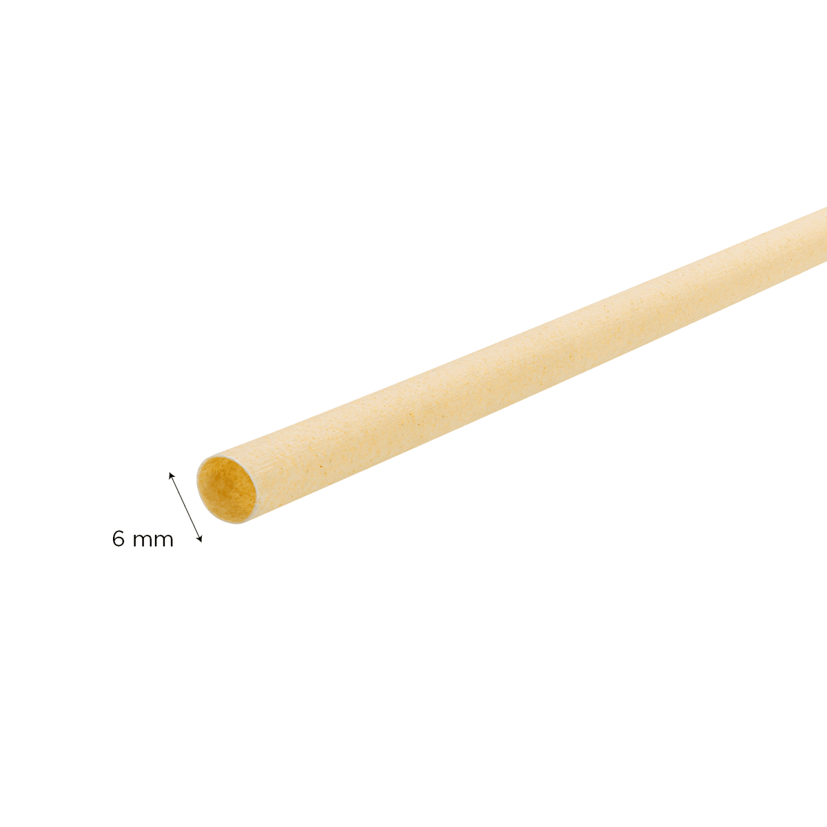 Karat Earth Bamboo Fiber Cocktail 5.5'' Straws (6mm), Natural - 7,000 pcs