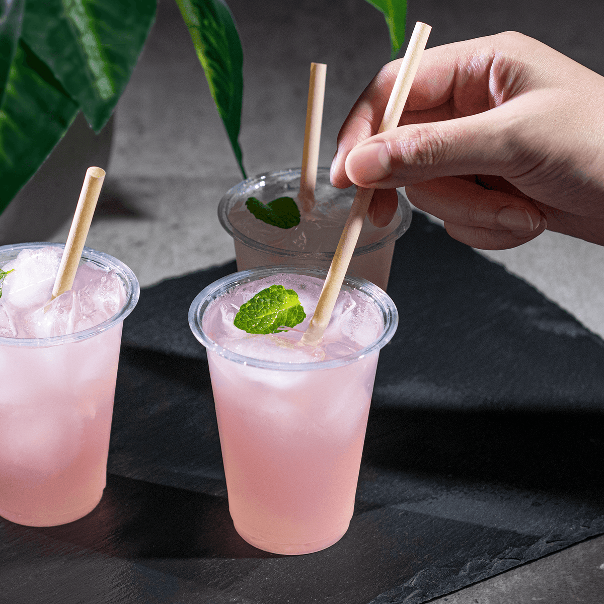 Karat Earth Bamboo Fiber Cocktail 5.5'' Straws (6mm), Natural - 7,000 pcs