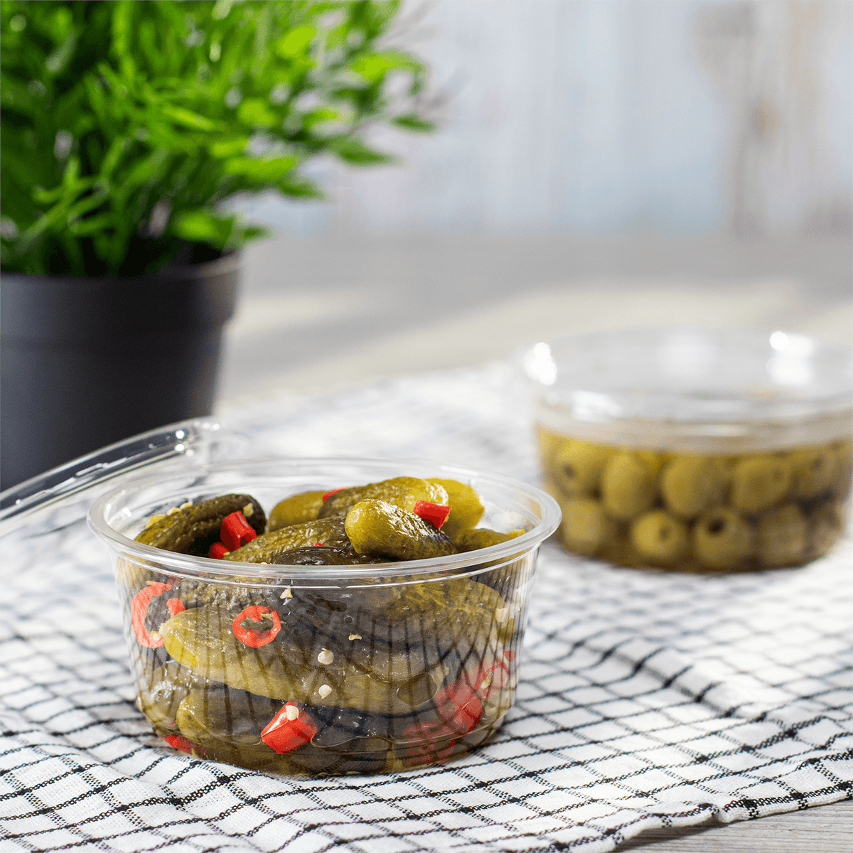Karat Earth 12oz Eco-Friendly PLA Round Deli Container (117mm) - 500 pcs