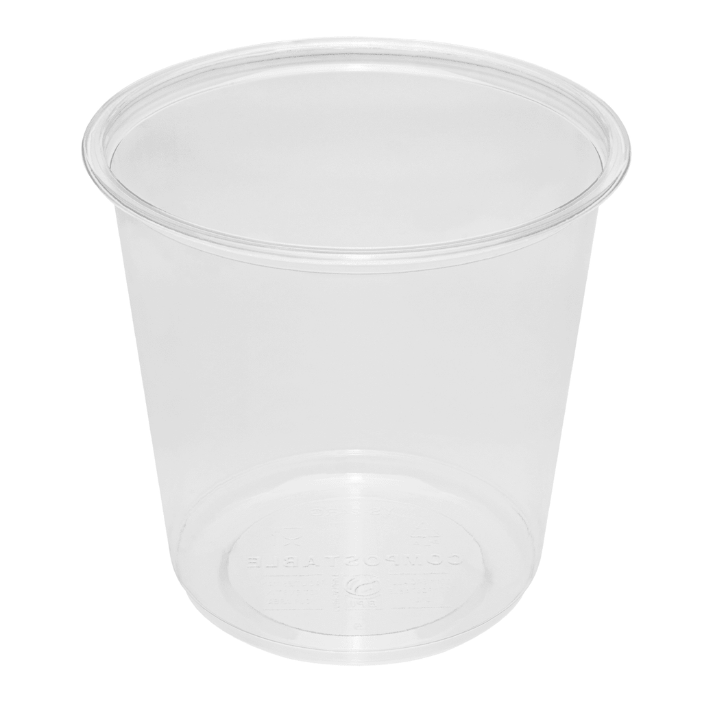 Karat Earth 24oz Eco-Friendly PLA Round Deli Container (117mm) - 500 pcs