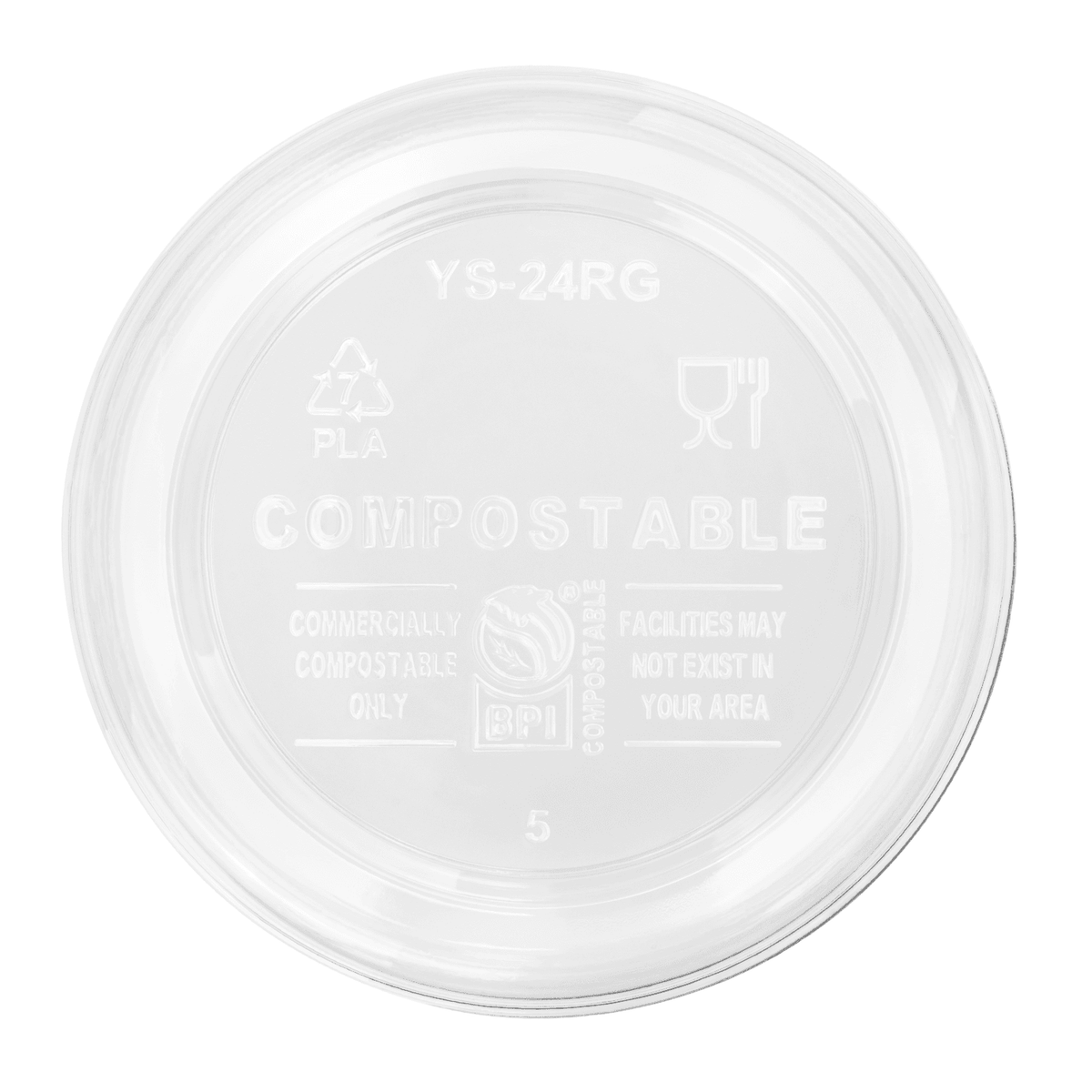 Karat Earth 24oz Eco-Friendly PLA Round Deli Container (117mm) - 500 pcs