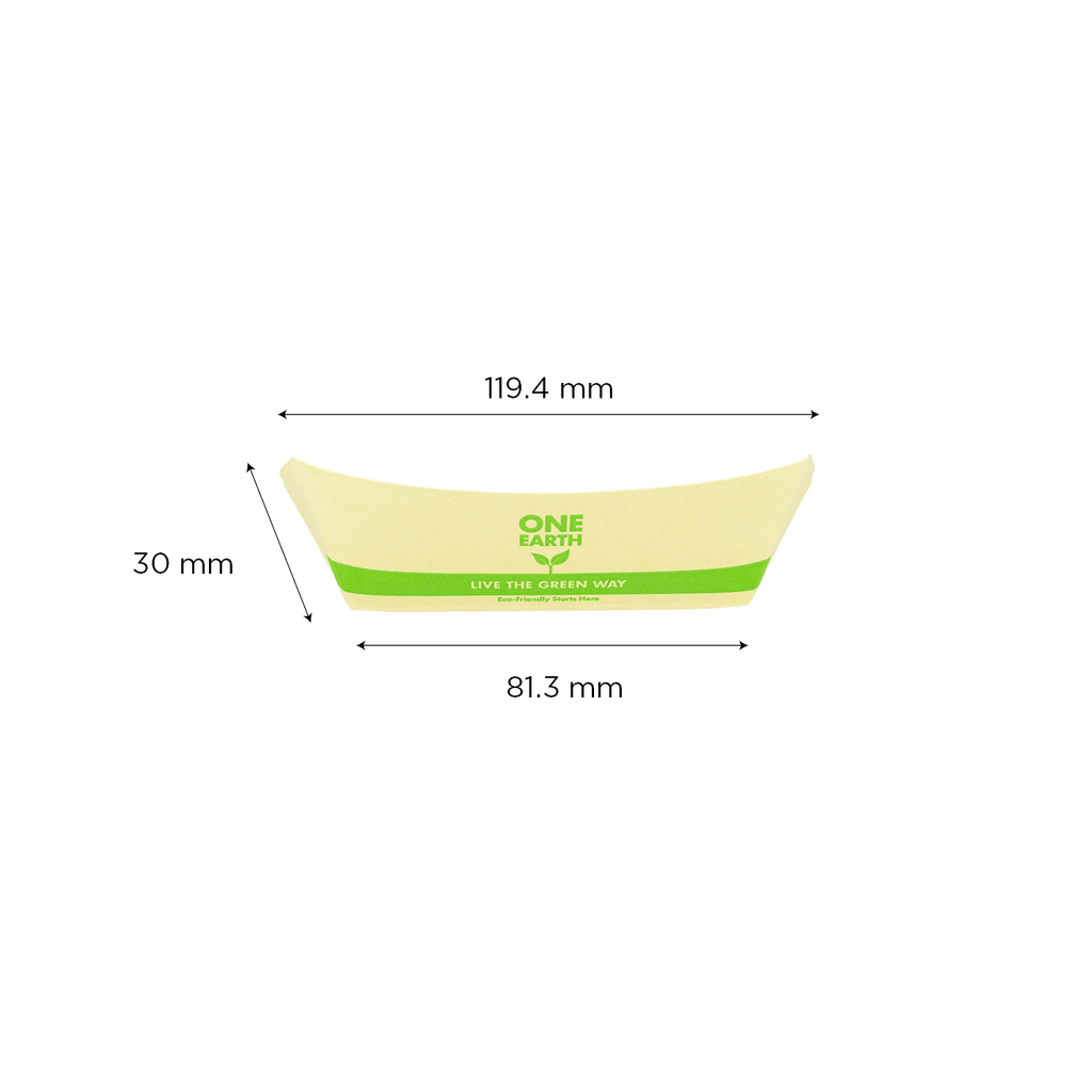 Karat Earth 0.5 lb Bamboo Natural Food Tray , Generic Print - 1,000 pcs